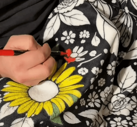 DIY Coloring Blanket with Markers