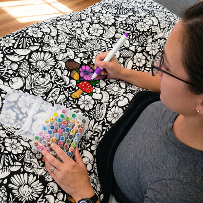 DIY Coloring Blanket with Markers