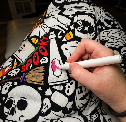DIY Coloring Blanket with Markers
