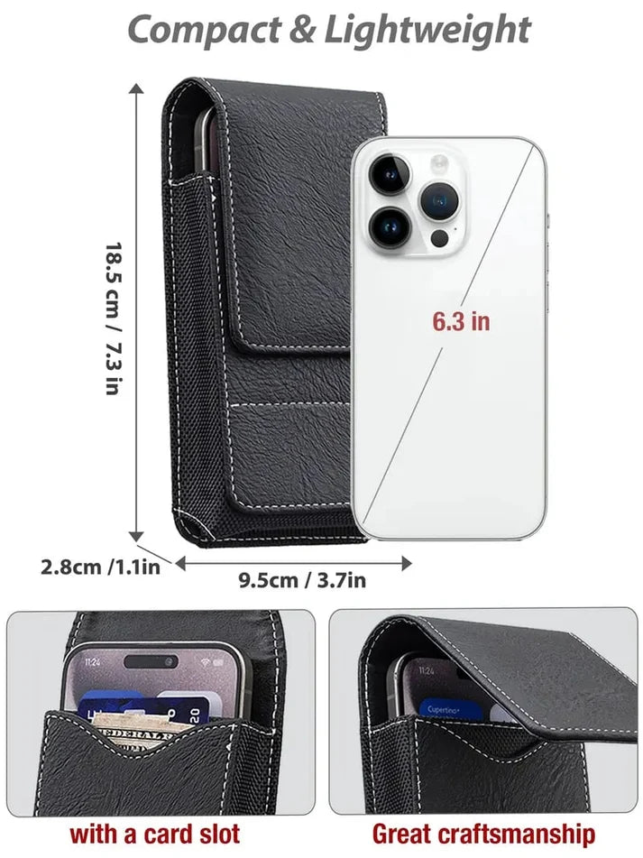 Magnetic Belt Phone Case – Secure Clip & Card Holder