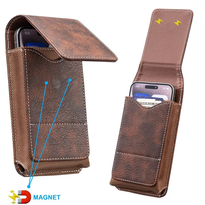 Magnetic Belt Phone Case – Secure Clip & Card Holder