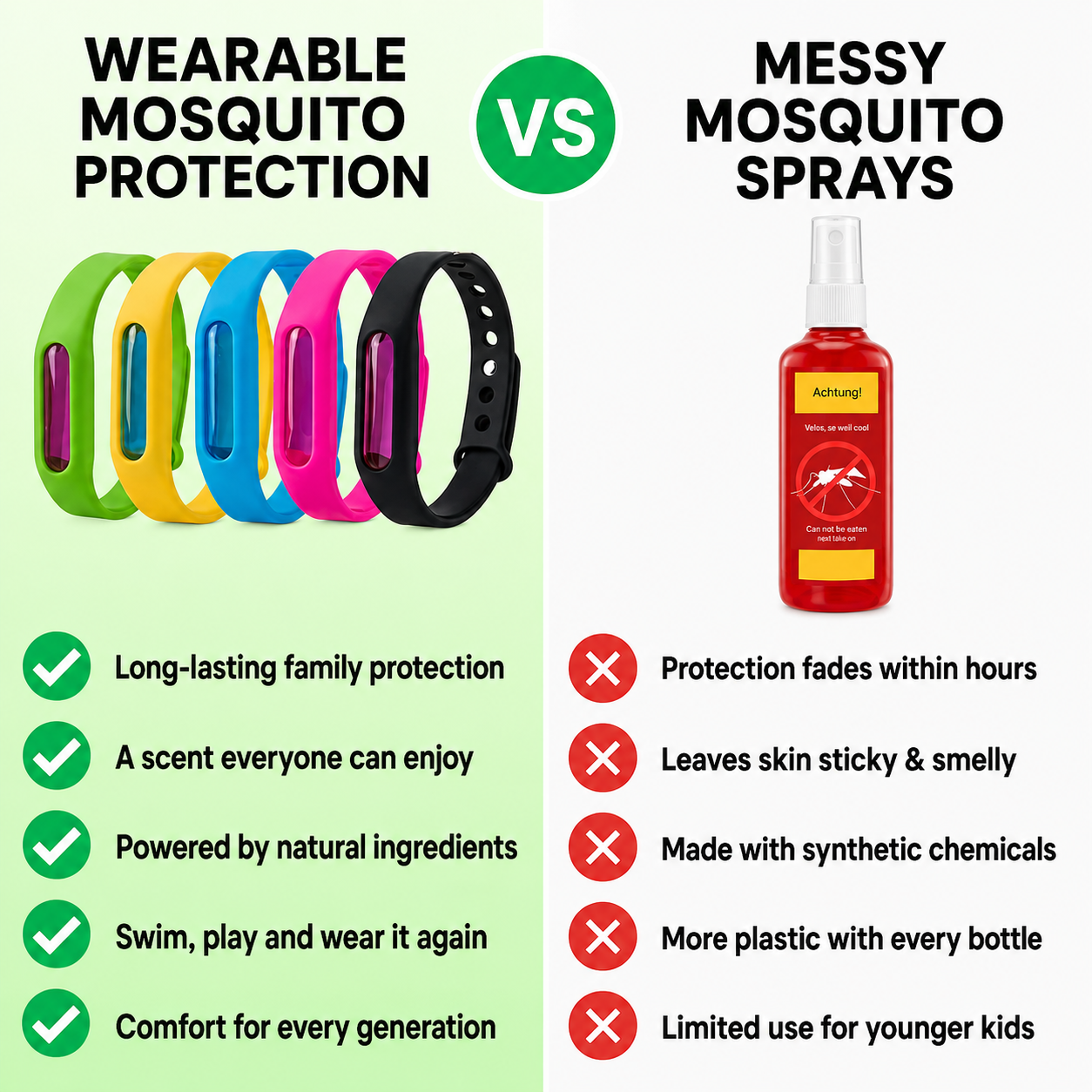 Natural Mosquito Repellent Bracelet