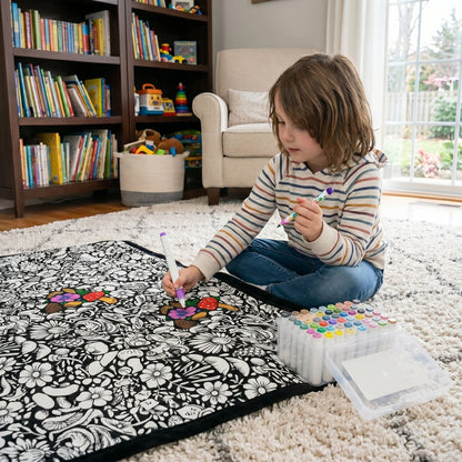 DIY Coloring Blanket with Markers